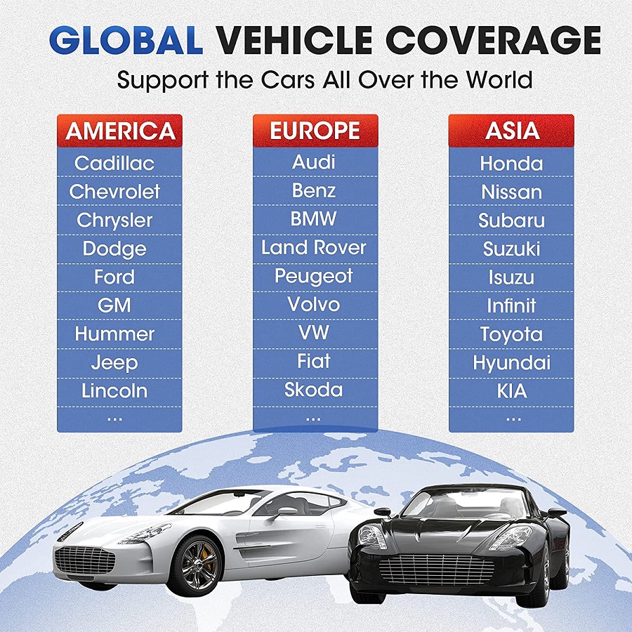 AUTEL MaxiCOM MK808Z-TS car list